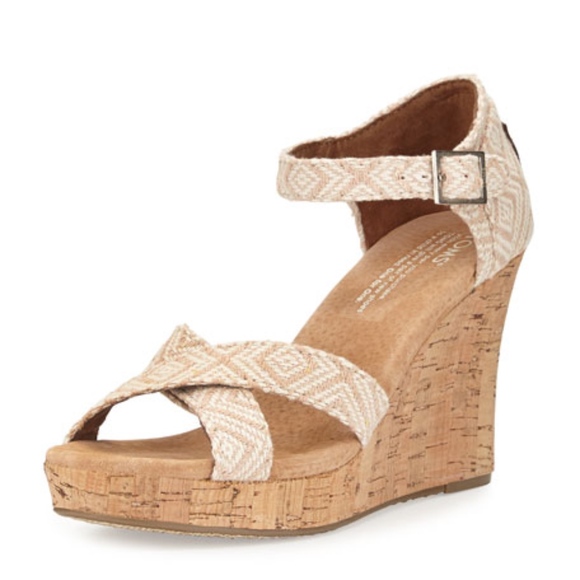 Toms strappy wedge Clearance